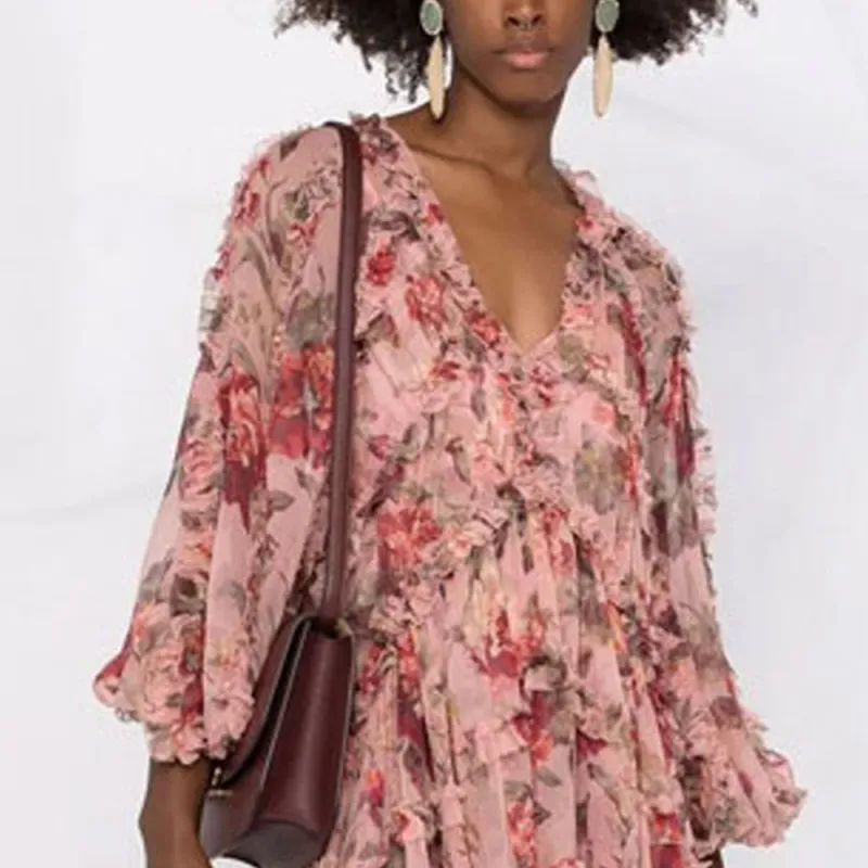 Zimmermann Long-Sleeved Dresses Women's Pink-5
