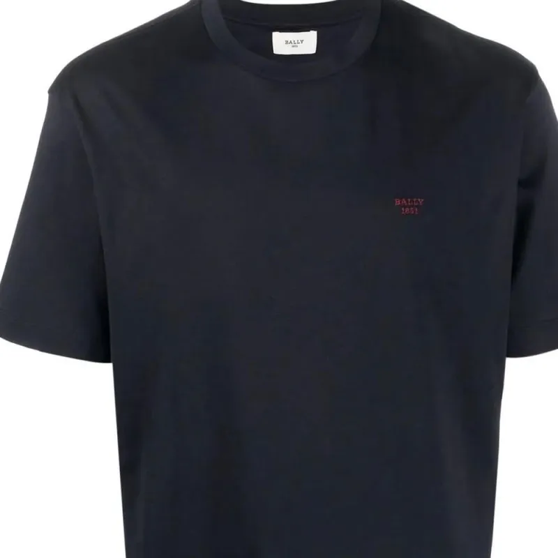 BALLY T Shirts Men Marine Blue-4