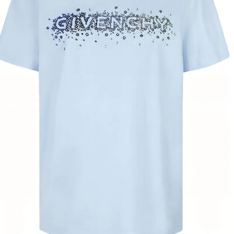 Givenchy T Shirts Women's Light Blue-4