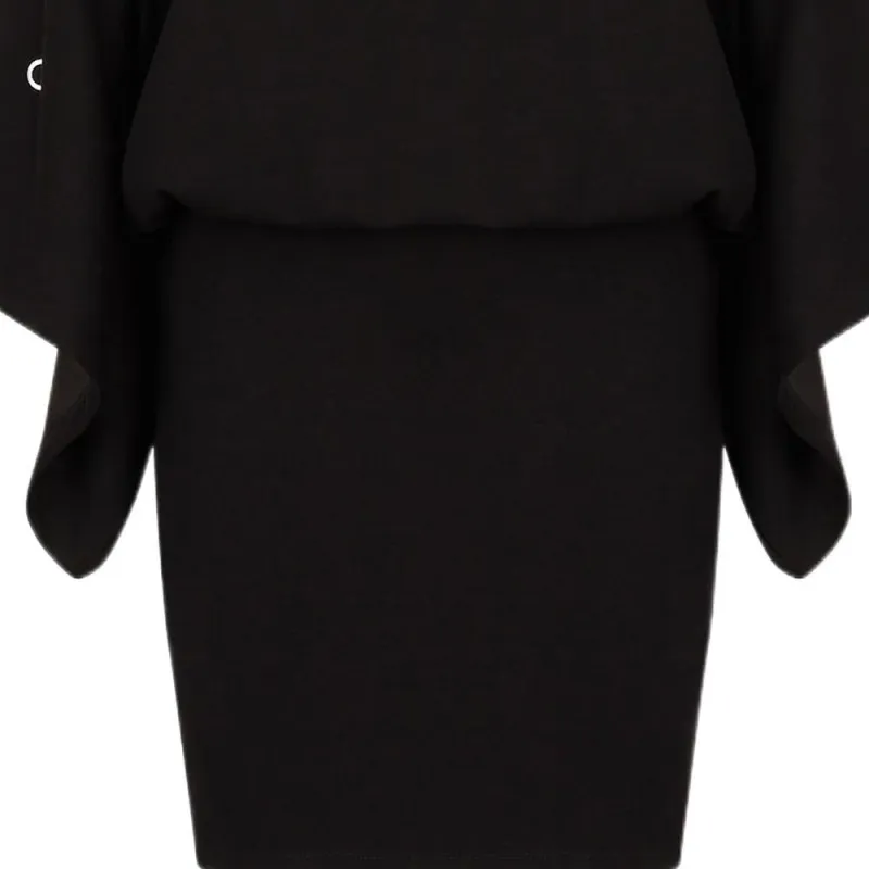 ARMANI EXCHANGE Long Sleeved Dresses Women's Black-6