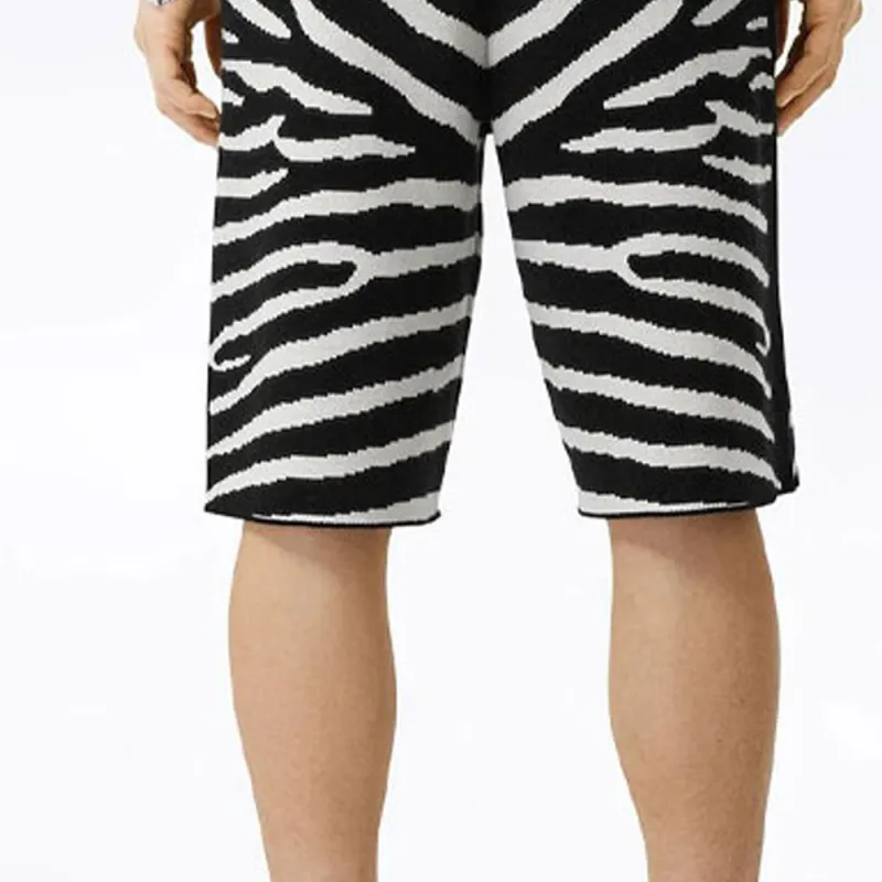 Burberry Casual Shorts Men Black/White-7