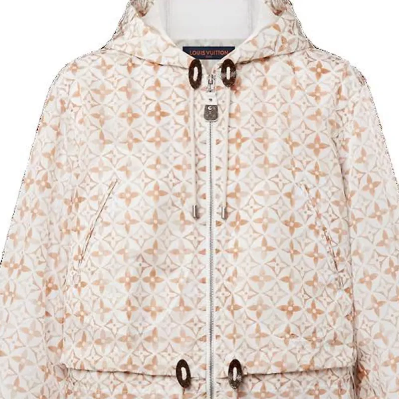 LOUIS VUITTON 1ABQ55 Monogram Flower Tile Short Parka-1
