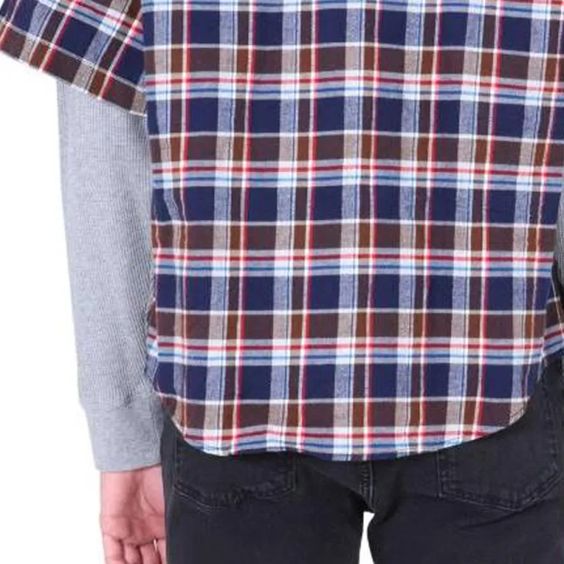 DSQUARED 2 Contrast Pocket Detail Layered Check Shirt-5