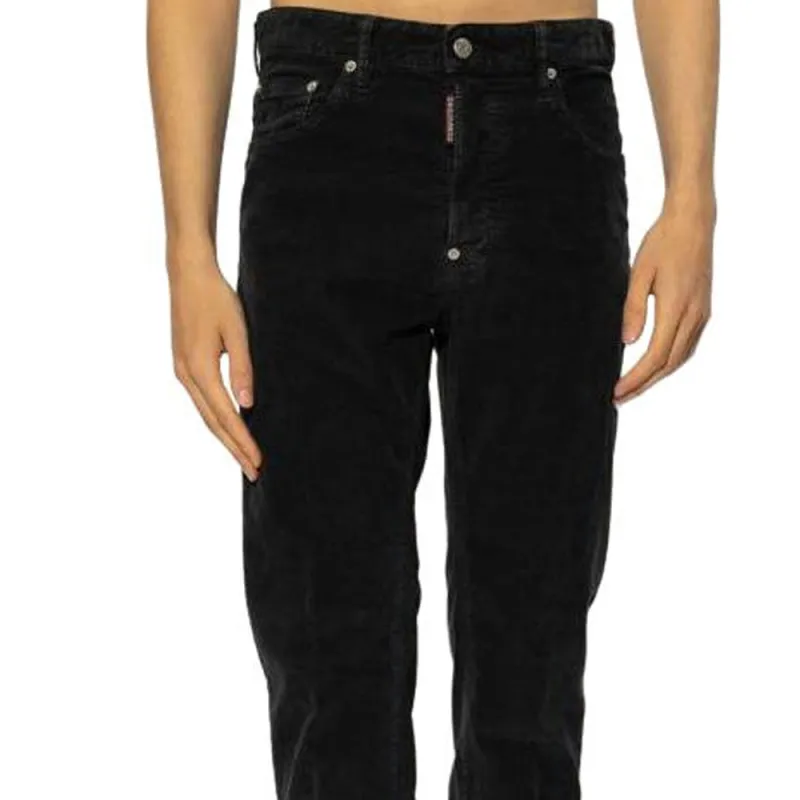 DSQUARED 2 Straight Leg Corduroy Trousers-4