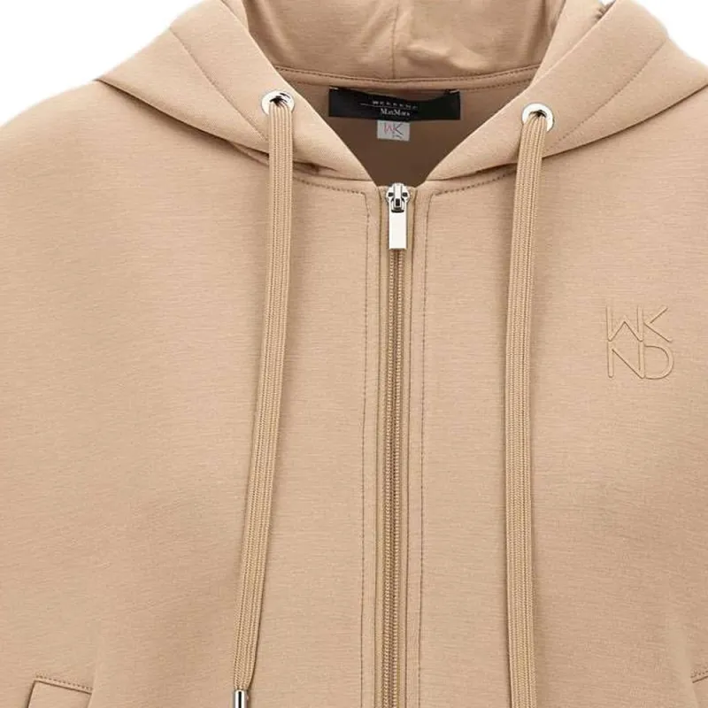 WEEKEND MaxMara Zip Up Drawstring Hoodie-3
