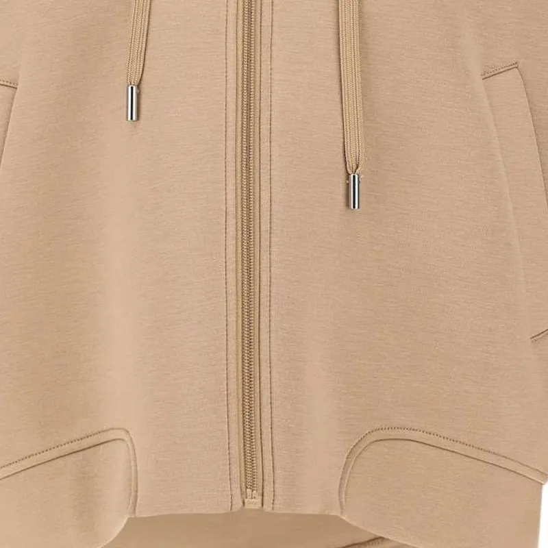 WEEKEND MaxMara Zip Up Drawstring Hoodie-4