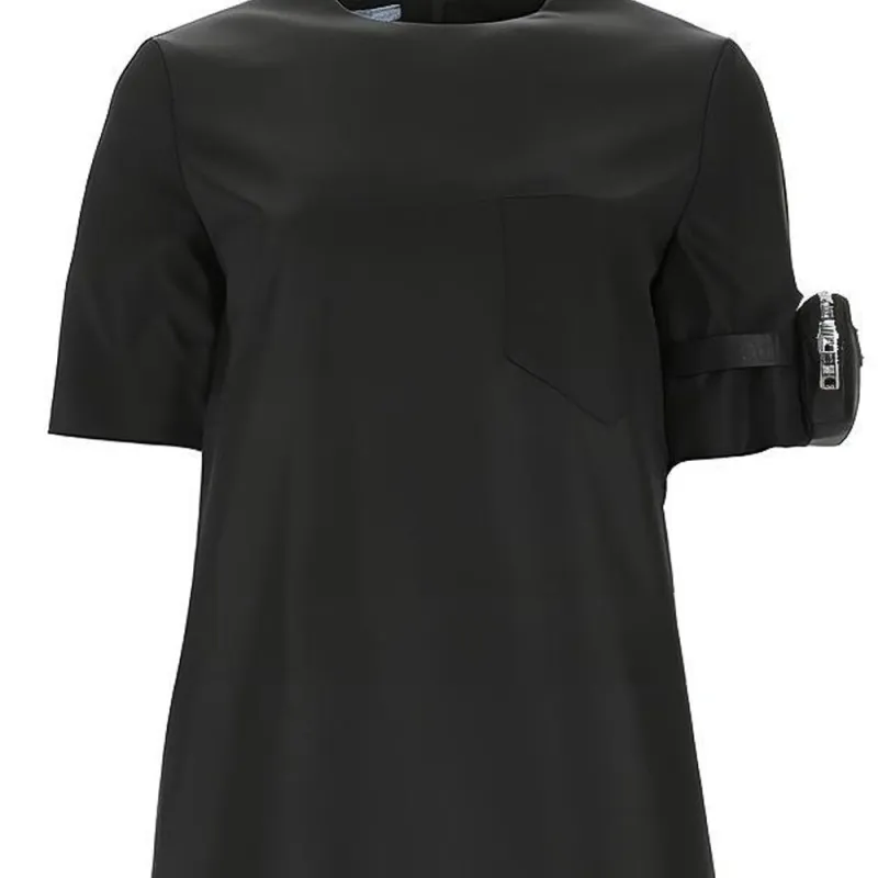 PRADA Pouch Sleeve T-Shirt Dress-6