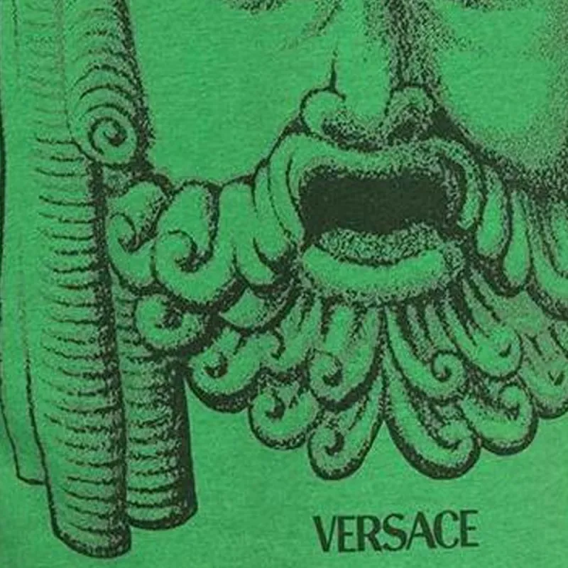 VERSACE T-Shirts Men Green-5