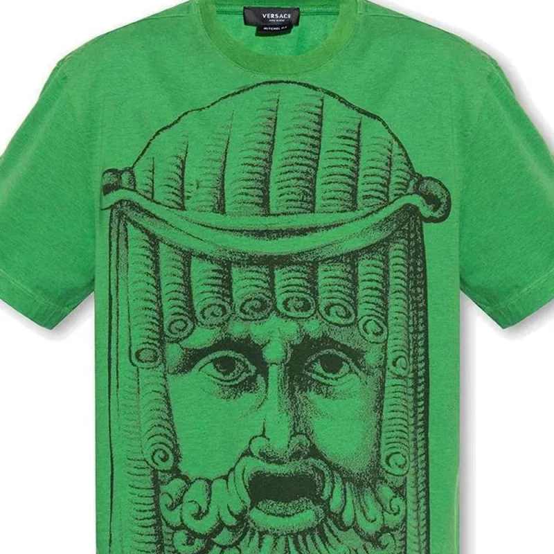 VERSACE T-Shirts Men Green-3