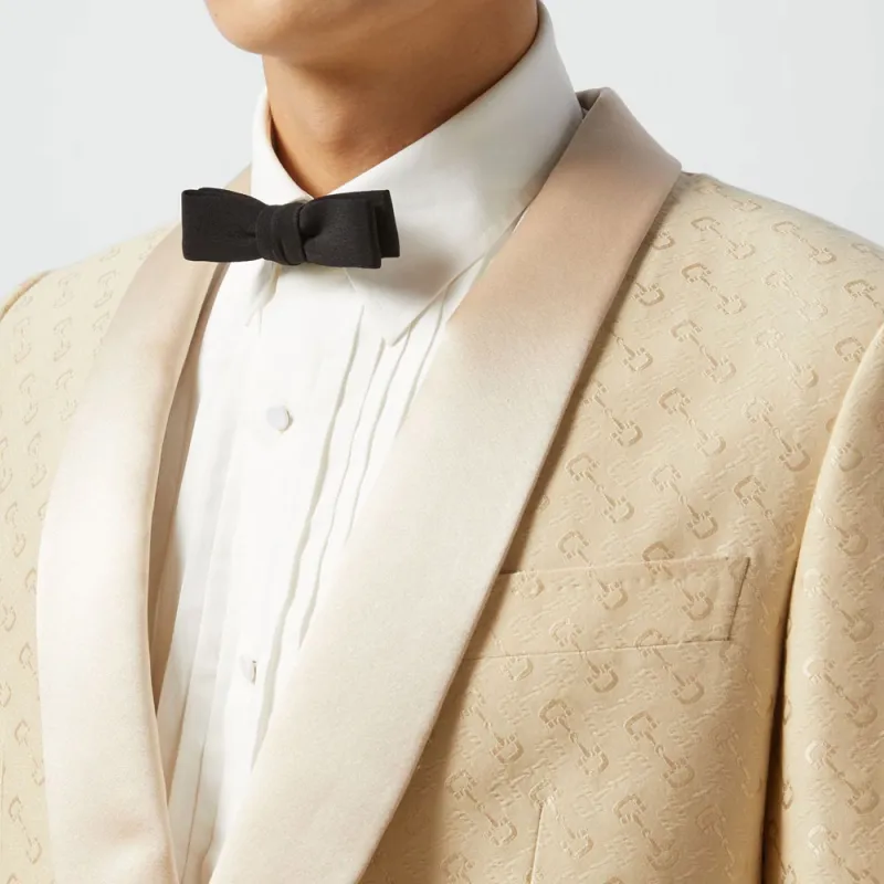 GUCCI Cotton Poplin Evening Shirt Men's White-3
