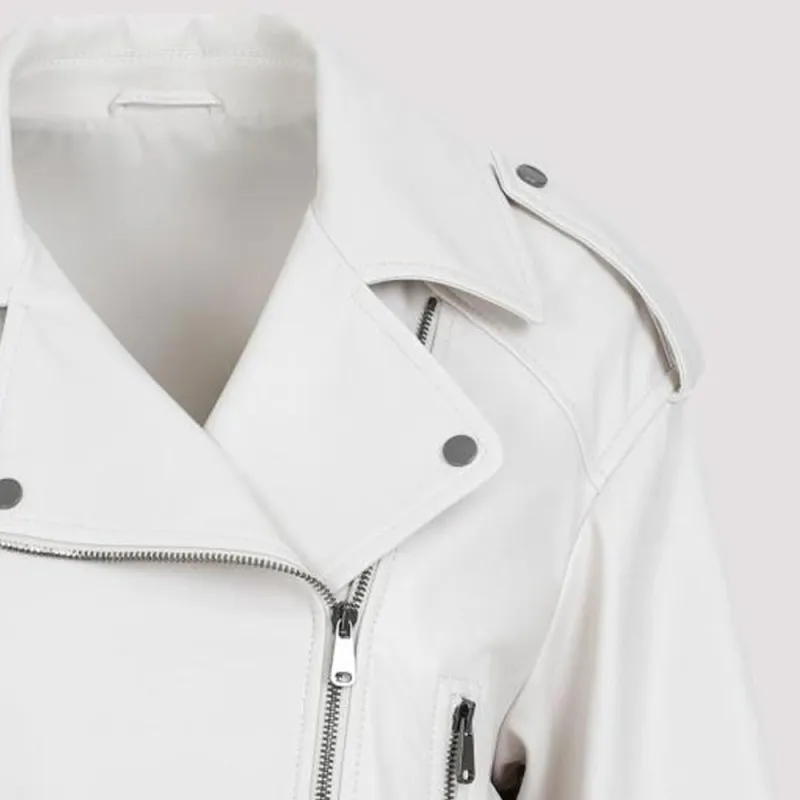 Brunello Cucinelli Cropped Asymmetric Zipped Jacket-6