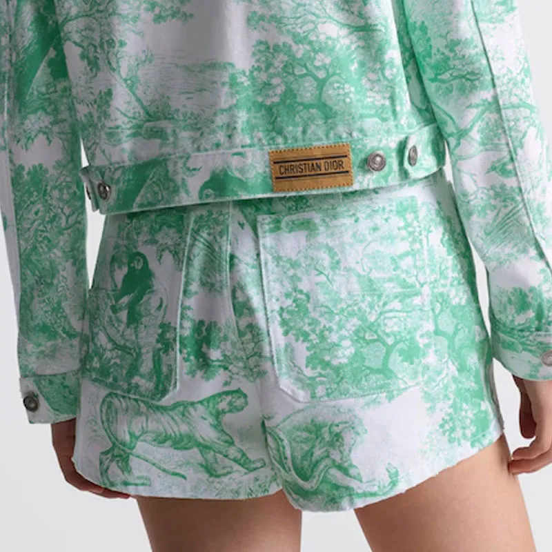 DIOR SS24 Casual Shorts Women's White Blue-4