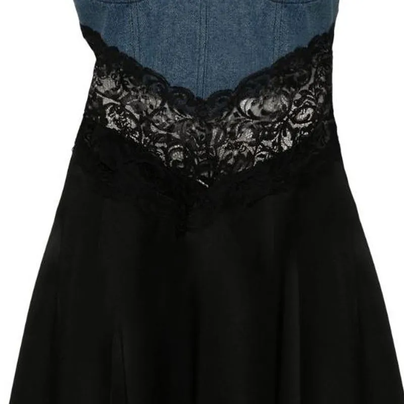 Blumarine Lace trim Mini Dress-6