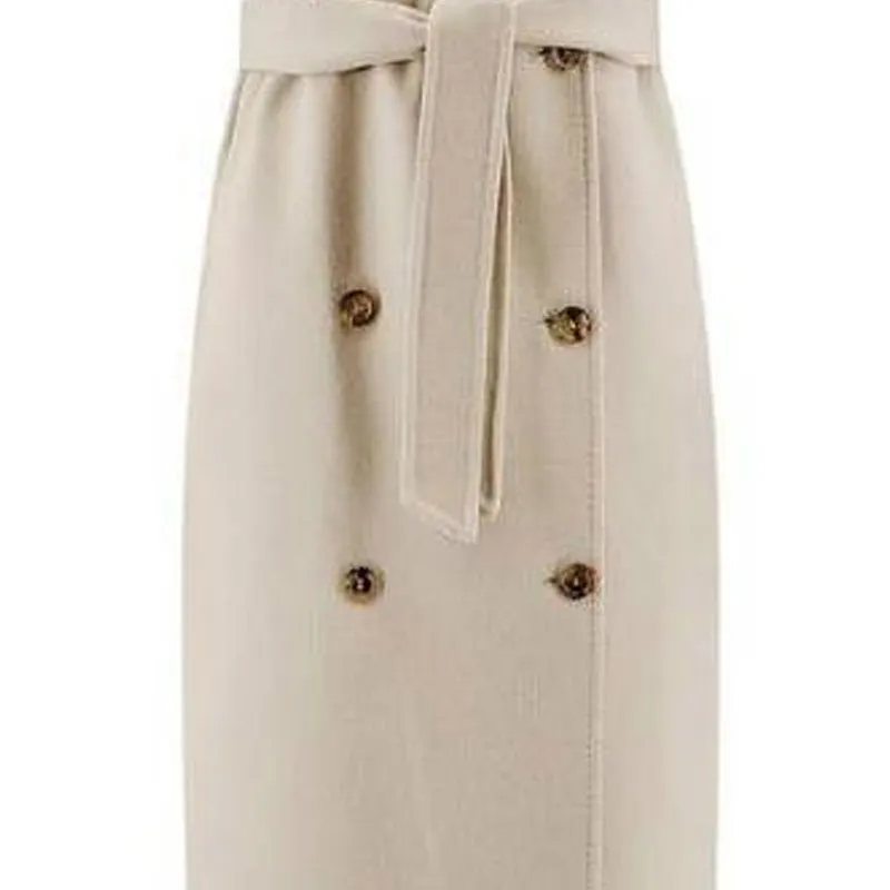 MaxMara Double Breasted Belted Coat-6