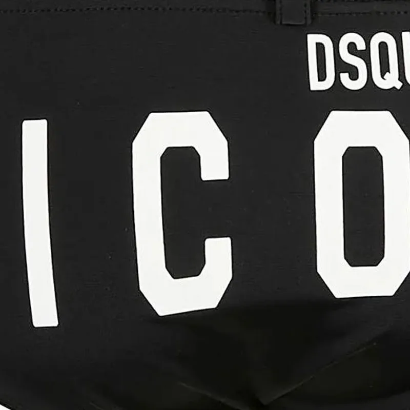 Dsquared2 Logo Printed Swimming Briefs-3