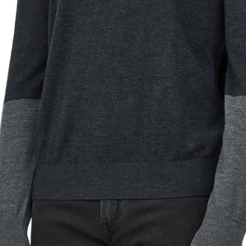 EMPORIO ARMANI Colour Block Crewneck Jumper-4