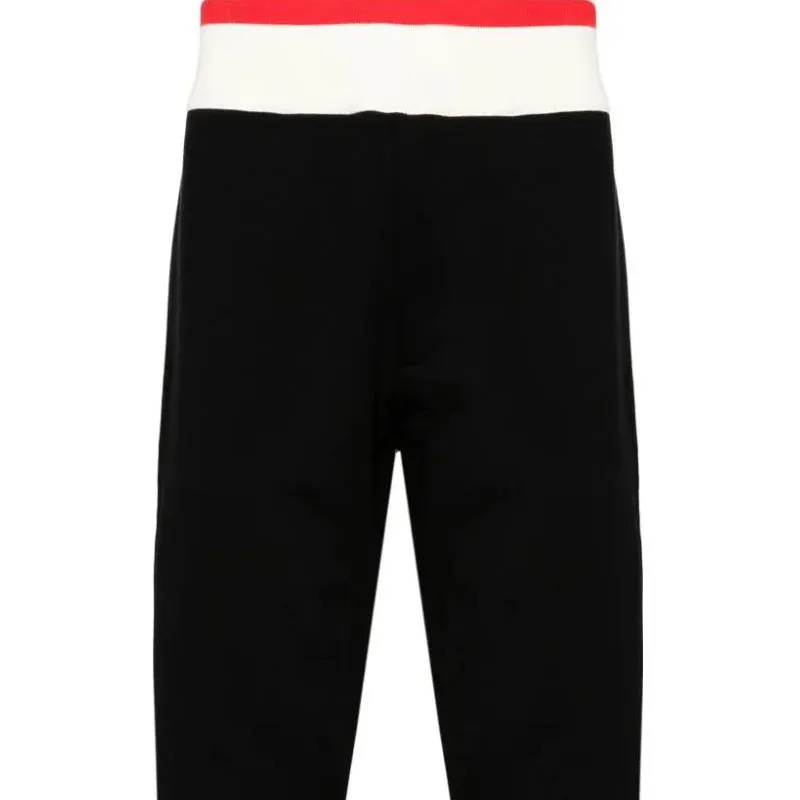 Alexander McQueen Logo Intarsia Knit Waist Track Trousers-1