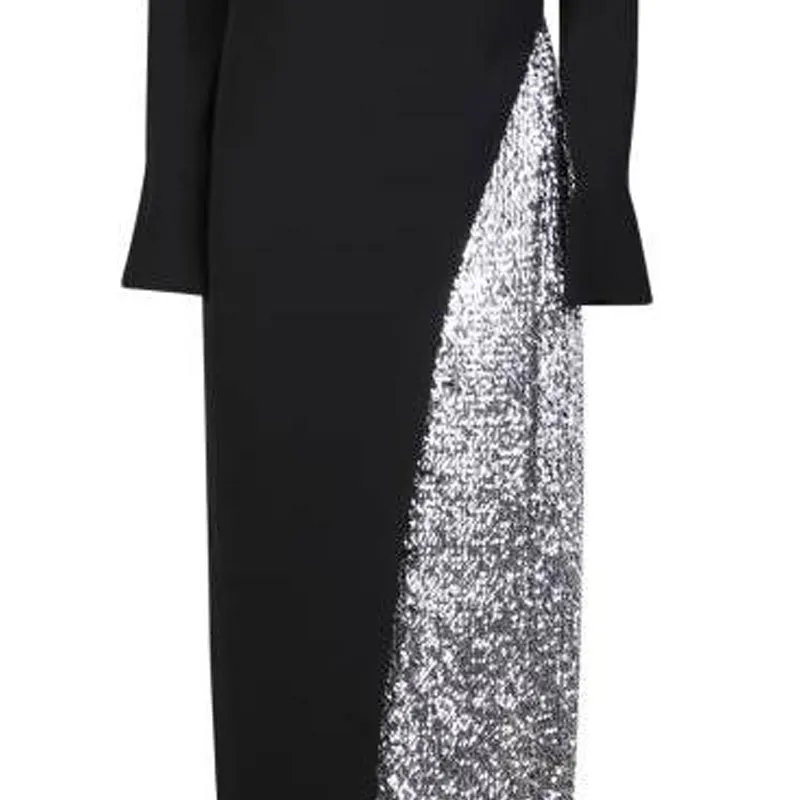 Givenchy SS23 Long Sleeved Dress Women's Black-6