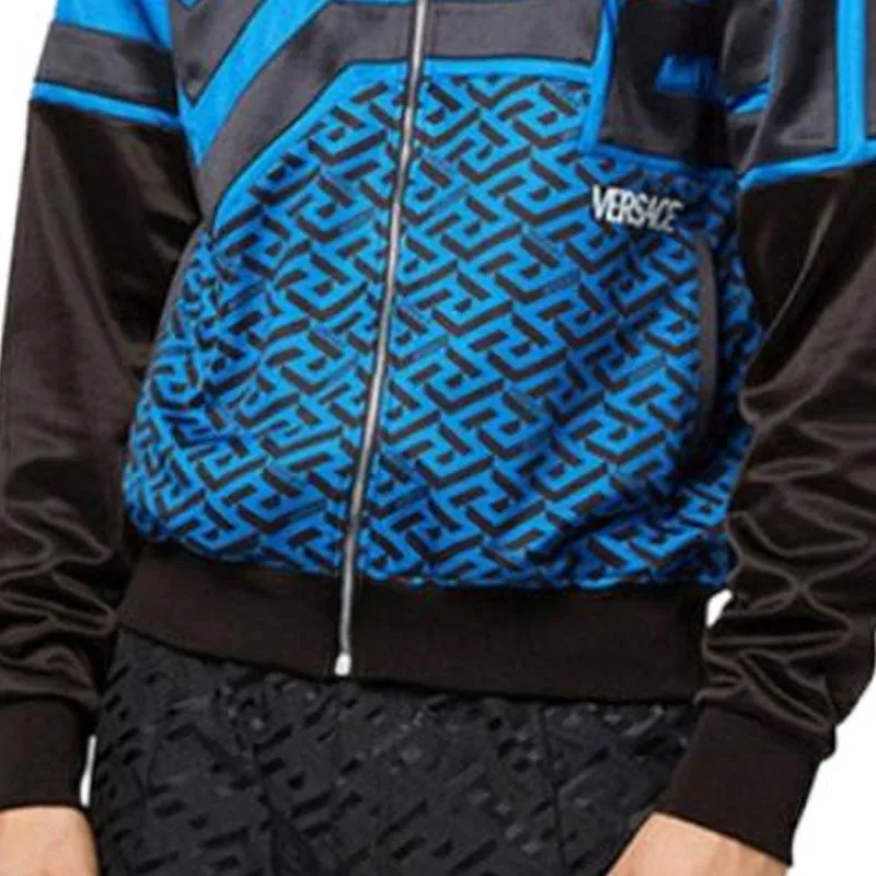 VERSACE Two Tone Monogram Track Jacket-4