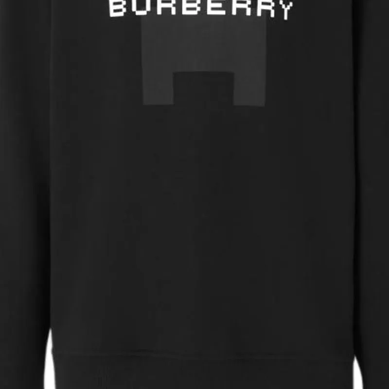 Burberry X Minecraft Logo Print Cotton Sweatshirt-2