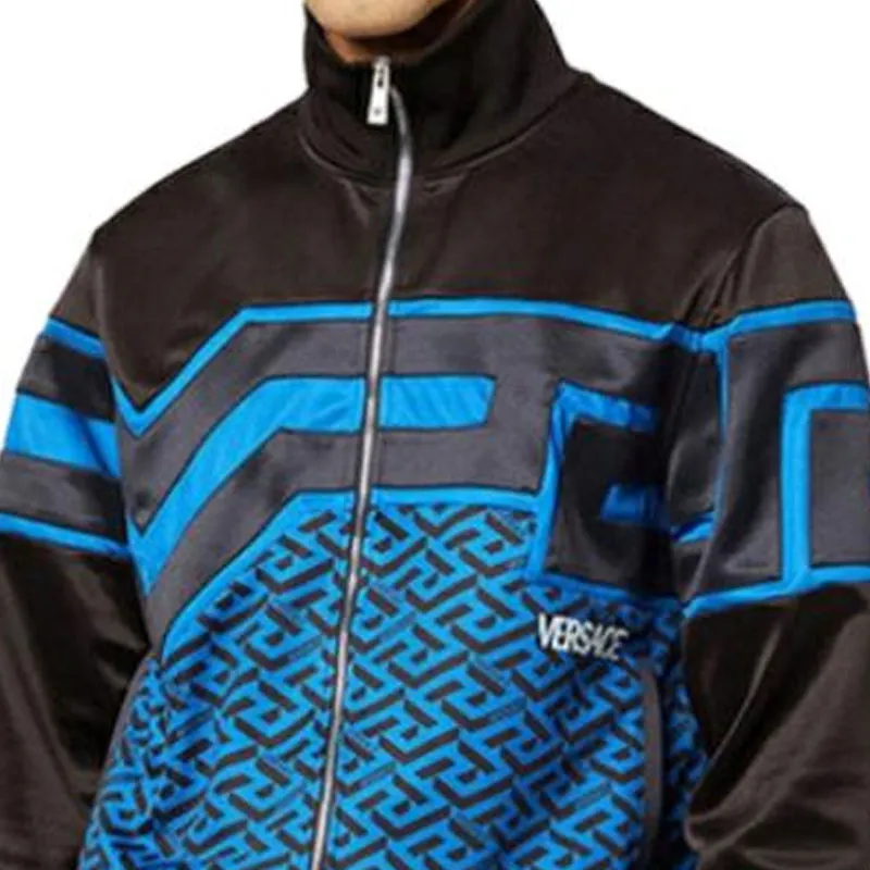 VERSACE Two Tone Monogram Track Jacket-3