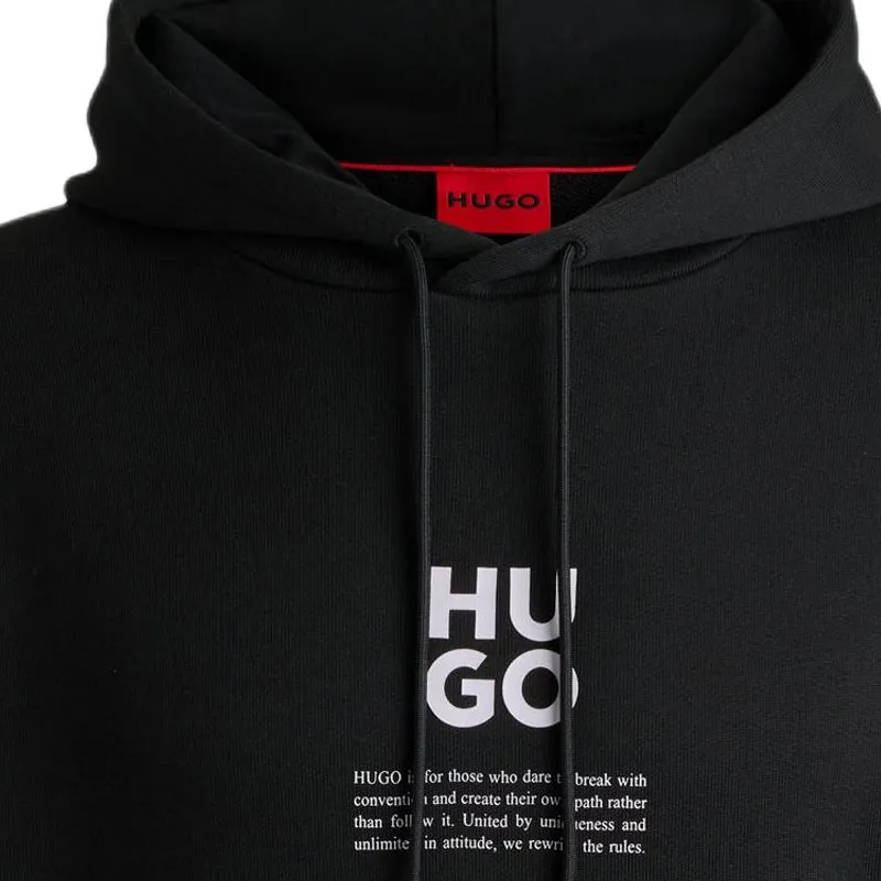 HUGO BOSS Printed Cotton Hoodie-5