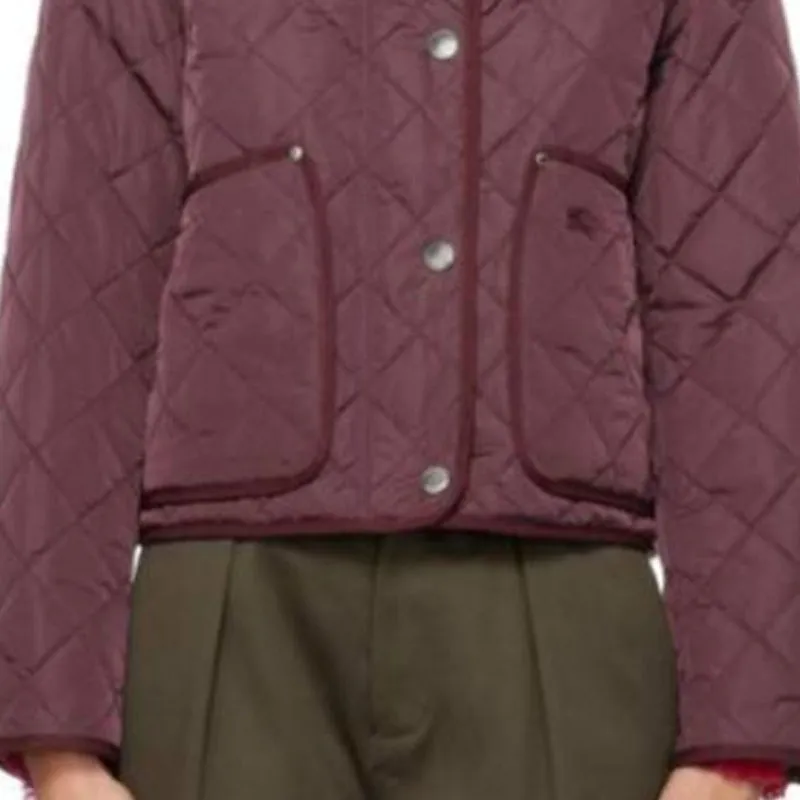 Burberry Jackets Coats Women's Dark Purple-3