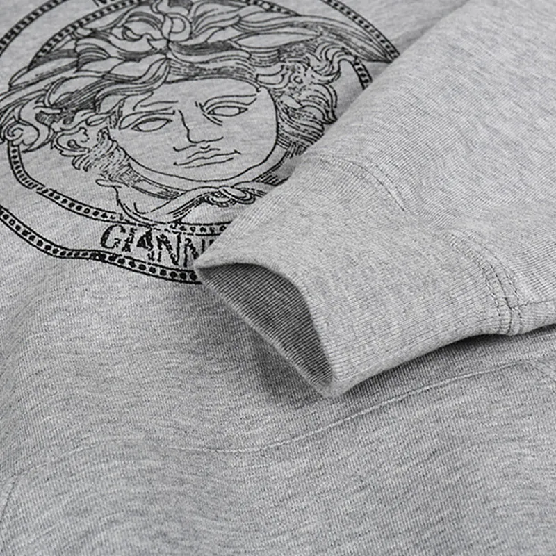 VERSACE Sweatshirts Men Gray-6