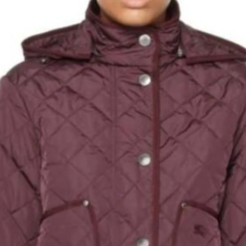 Burberry Jackets Coats Women's Dark Purple-4