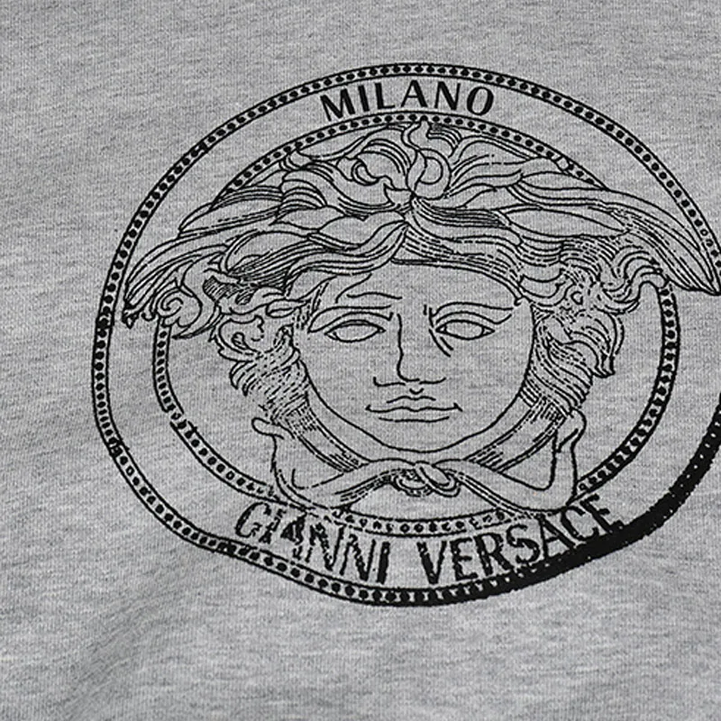 VERSACE Sweatshirts Men Gray-5
