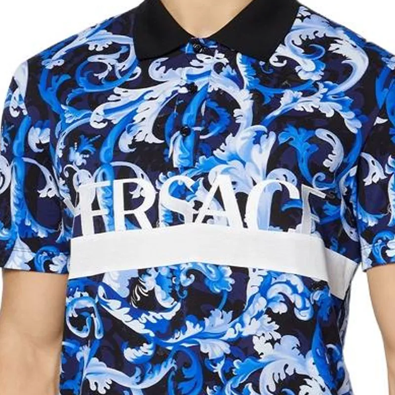 VERSACE VERSACE Polo Shirt Men's Blue-3