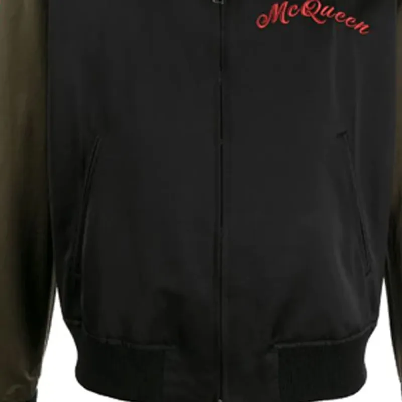 Alexander McQueen Dragon embroidered Bomber Jacket-5