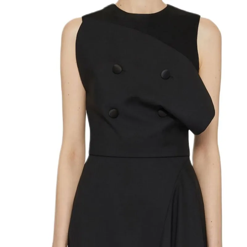 Givenchy Asymmetric Midi Dress-5