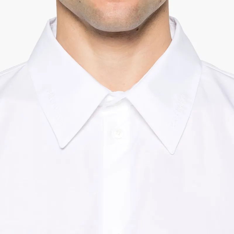 Balenciaga Logo Embroidered Long Sleeved Shirt-4