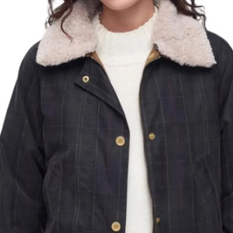 BARBOUR Swainby Waxed Jacket Jackets Coats Women's Black-3