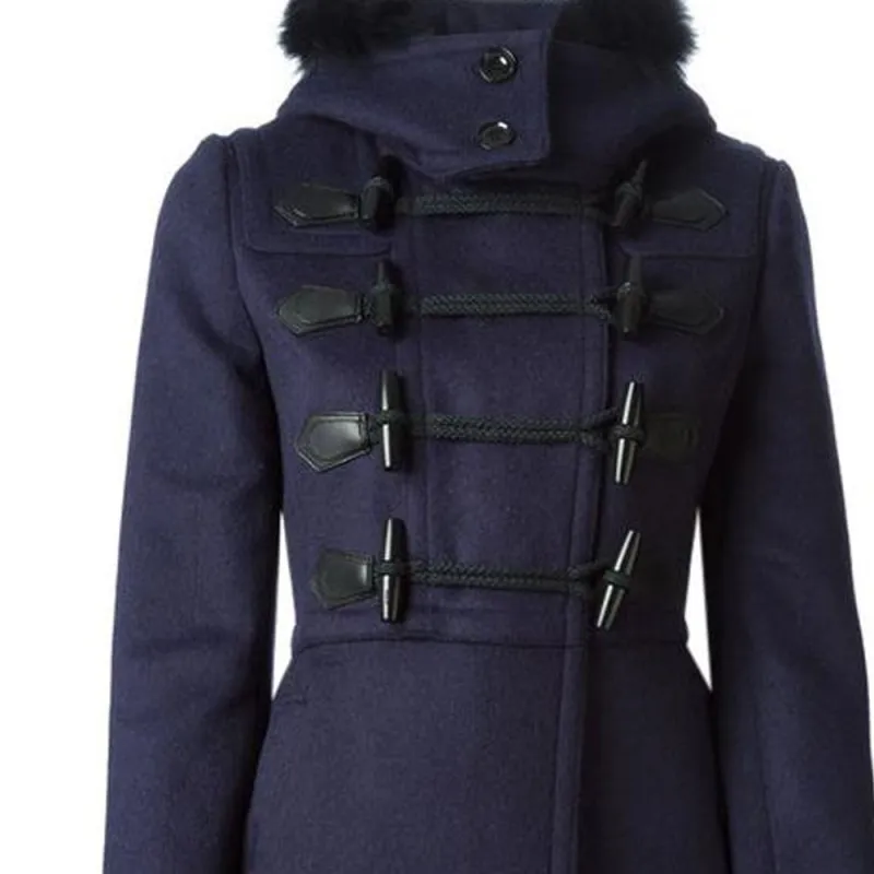 Burberry Puffer Jackets Women's Navy Blue-4