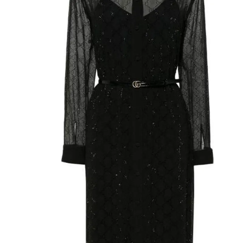 GUCCI Gg Monogram Maxi Dress-2