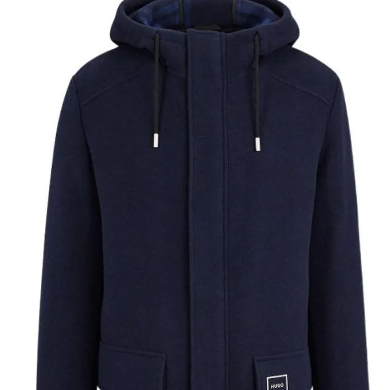 HUGO BOSS Coats Men Blue-2