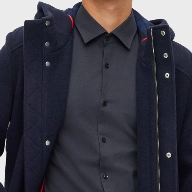 HUGO BOSS Coats Men Blue-5