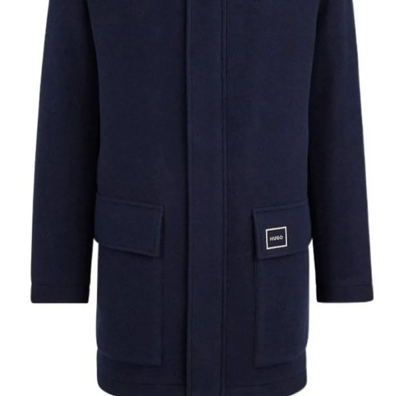 HUGO BOSS Coats Men Blue-3