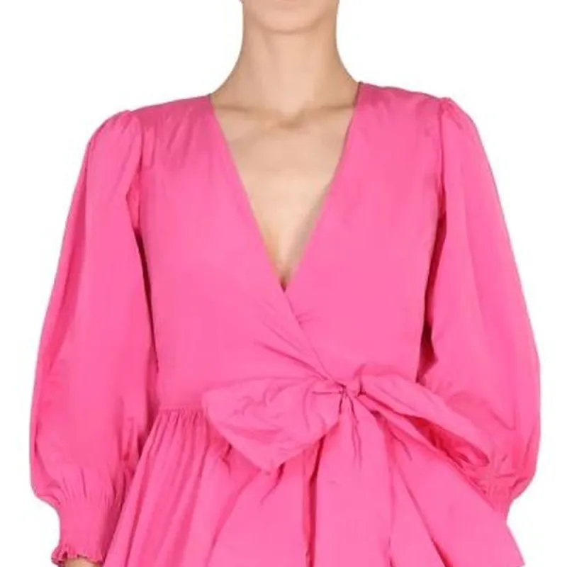 RED VALENTINO REDValentino V Neck Long Sleeved Dress-4