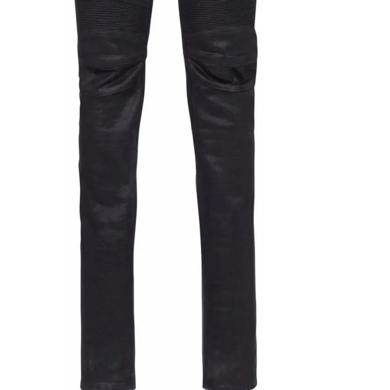 BALMAIN Coated Ribbed Slim fit Jeans-5