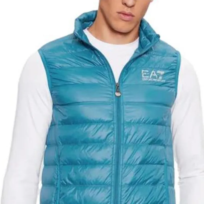 EMPORIO ARMANI EA7 Vests Men Blue-3