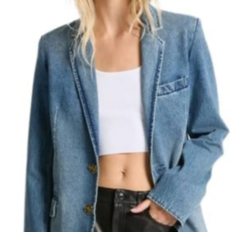 MICHAEL KORS Denim Blazer-4