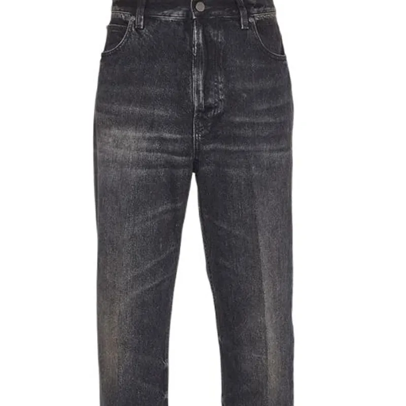 Ferragamo Stonewashed Denim Straight leg Jeans-4