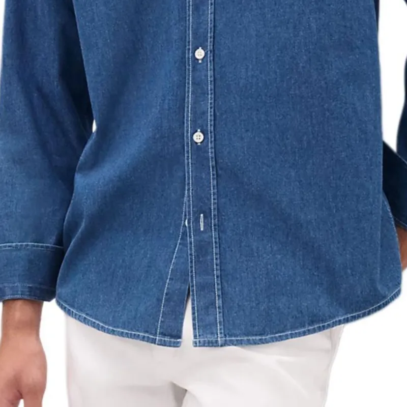HERMES Shirts Men Indigo-2