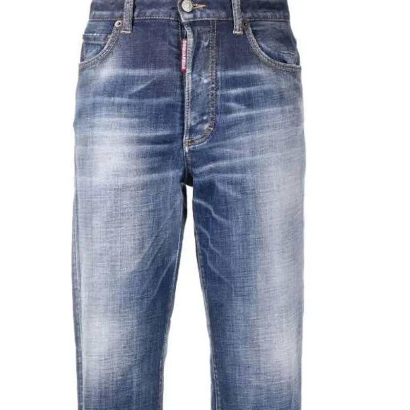 DSQUARED2 Faded Straight leg Jeans-4