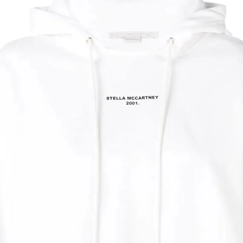 Stella McCartney Cropped Logo Print Hoodie-4
