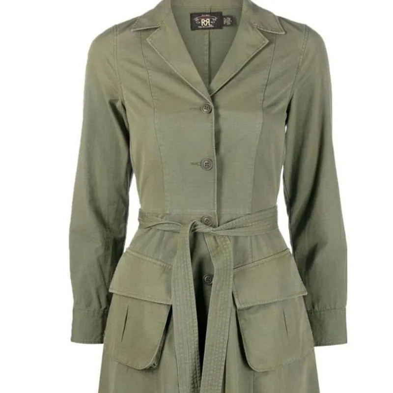 Polo Ralph Lauren Long Sleeved Dress Women's Olive Green-4