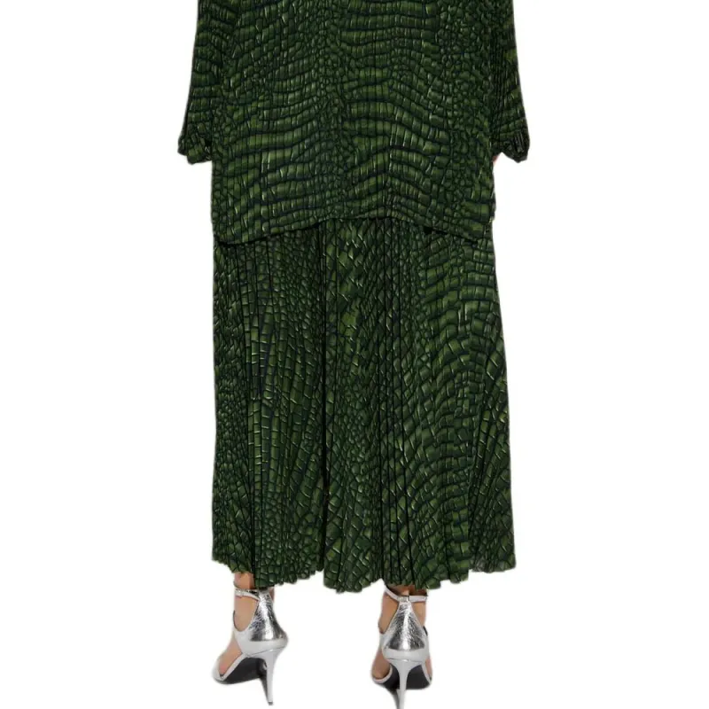 Balenciaga Robe Pleated Double Sleeved Dress-5